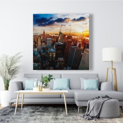 Canvas 48 x 48 - City of new york by dawn