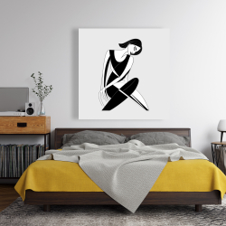 Toile 48 x 48 - Femme assise