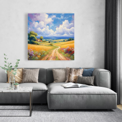 Toile 48 x 48 - Petite maison campagnarde