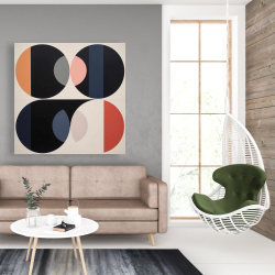 Toile 48 x 48 - Cercles intégrés