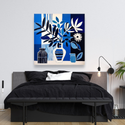 Toile 48 x 48 - Vivre bleu
