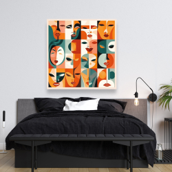 Toile 48 x 48 - Les visages