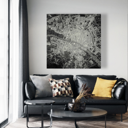 Canvas 48 x 48 - Airplane satellite view