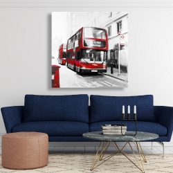 Canvas 48 x 48 - Red bus londoner
