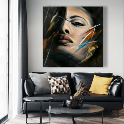 Canvas 48 x 48 - Abstract woman portrait