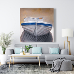 Canvas 48 x 48 - Two canoe boats