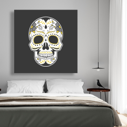 Canvas 48 x 48 - Mexican sugar skull art