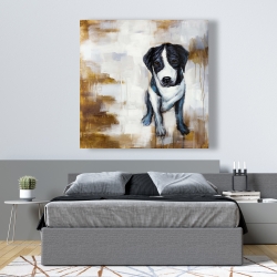 Canvas 48 x 48 - Sitting dog