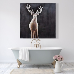 Toile 48 x 48 - Chevreuil solitaire
