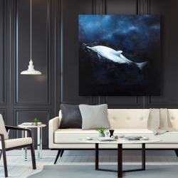 Canvas 48 x 48 - Swimming dolphin