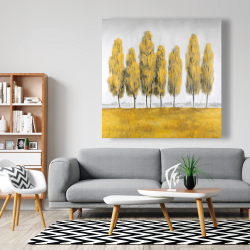 Canvas 48 x 48 - Abstract yellow trees
