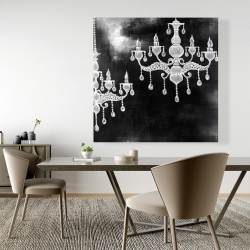 Canvas 48 x 48 - White chandeliers