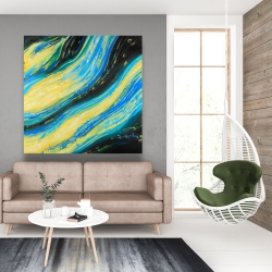 Canvas 48 x 48 - Liquid magic wave