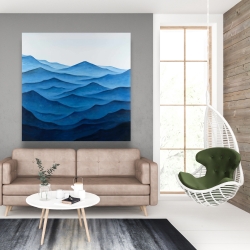 Canvas 48 x 48 - Dark calm ocean waves
