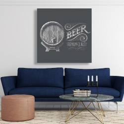 Canvas 48 x 48 - Old beer sign