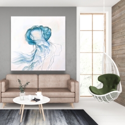 Toile 48 x 48 - Méduse en mouvement