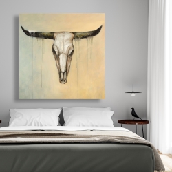 Toile 48 x 48 - Crâne de taureau