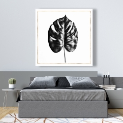 Toile 48 x 48 - Philodendron à feuilles divisées avec lignes dorées