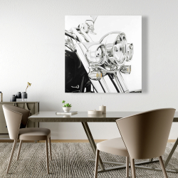 Toile 48 x 48 - Lumière d'une moto