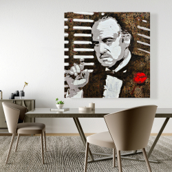 Canvas 48 x 48 - Black and white the godfather