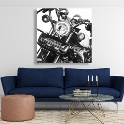Canvas 48 x 48 - Realistic motorcycle