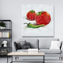 Canvas 48 x 48 - Tomatoes with jalapeño