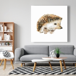 Canvas 48 x 48 - Watercolor hedgehog