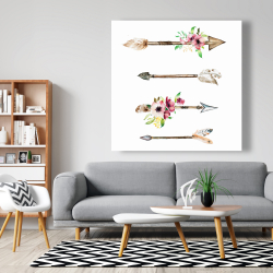 Canvas 48 x 48 - Arrowheads and flowers