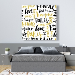Canvas 48 x 48 - Bonjour paris