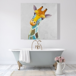 Toile 48 x 48 - Girafe colorée