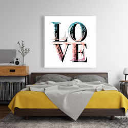Canvas 48 x 48 - Colorful love