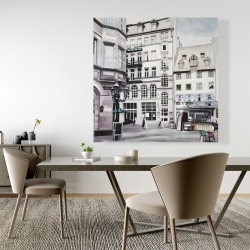 Canvas 48 x 48 - Street scene in germany