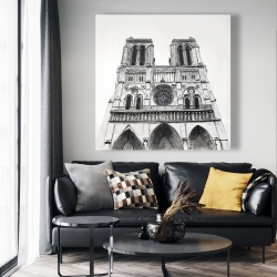 Canvas 48 x 48 - Notre-dame de paris cathedral
