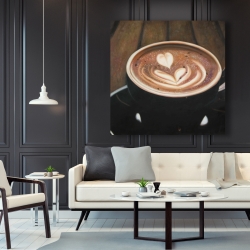 Canvas 48 x 48 - Artistic cappuccino