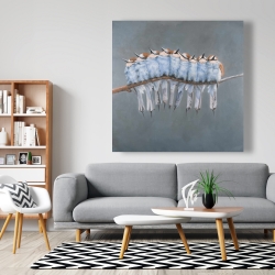 Canvas 48 x 48 - Bunch of small birds on a branch