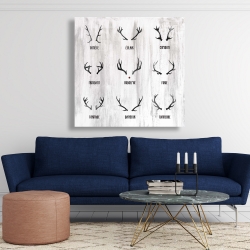 Toile 48 x 48 - Rennes du père noël