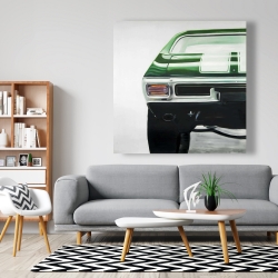 Canvas 48 x 48 - Classic dark green car