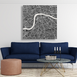Canvas 48 x 48 - London city plan