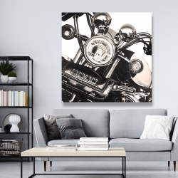 Canvas 48 x 48 - Realistic sepia motorcycle 