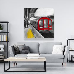 Canvas 48 x 48 - Waiting subway