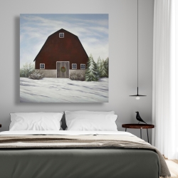 Canvas 48 x 48 - It's winter on the farm