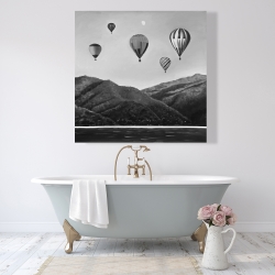 Canvas 48 x 48 - Air balloon landscape