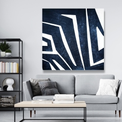 Canvas 48 x 48 - Blue labyrinth