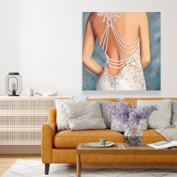 Toile 48 x 48 - Robe de mariage