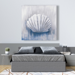 Canvas 48 x 48 - Blue feston shell