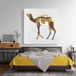 Toile 48 x 48 - Dromadaire rétro
