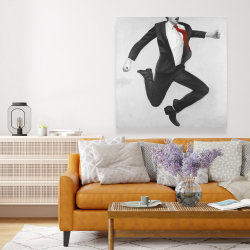 Canvas 48 x 48 - Happy classic man