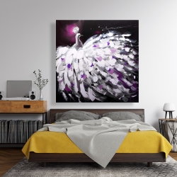 Toile 48 x 48 - Paon violet