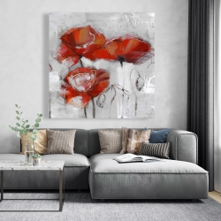 Canvas 48 x 48 - Abstract poppies