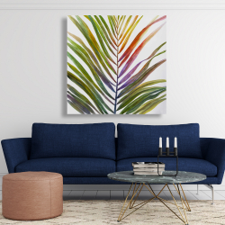 Canvas 48 x 48 - Watercolor tropical palm leave